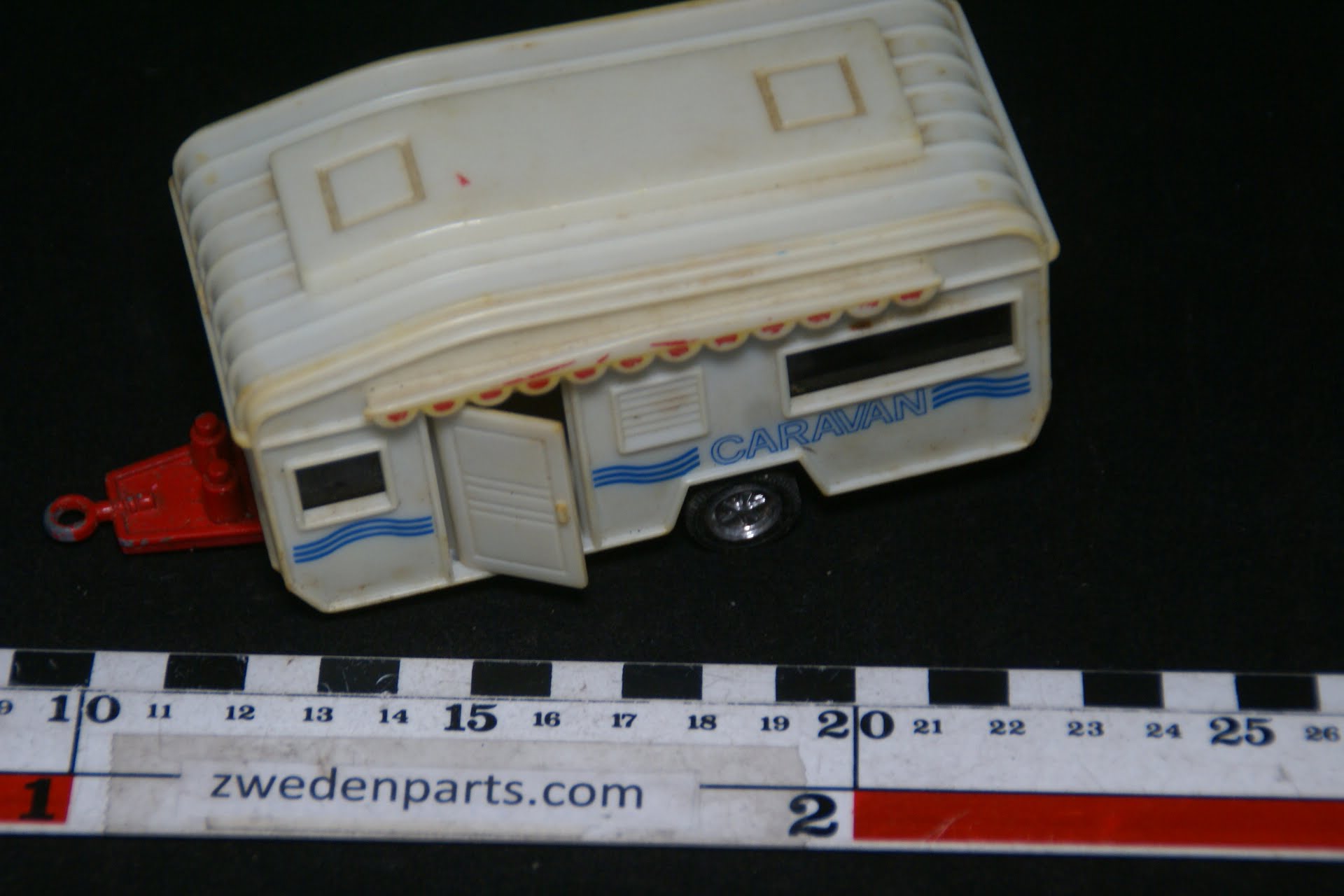 zijn slogan Panter miniatuur metaal met kunststof caravan > Zwedenparts.com