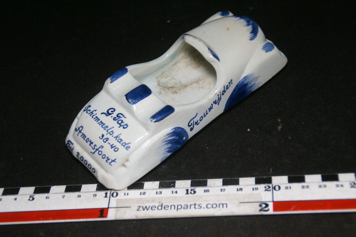 DSC06778 50er jaren ceramische auto asbak Tap Amersfoort Delfts Blue, hand painted-b0ab39b8