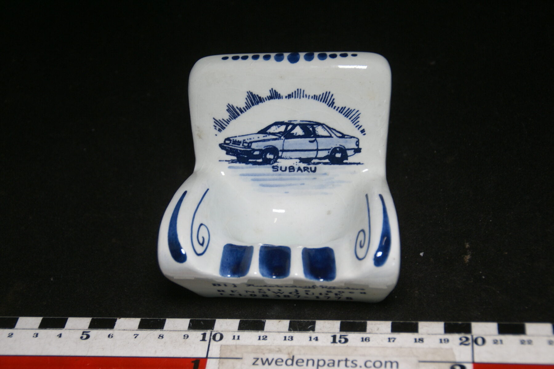 DSC06783 70 er jaren ceramische auto asbak Subaru Rijnders Renswoude-6963b31e