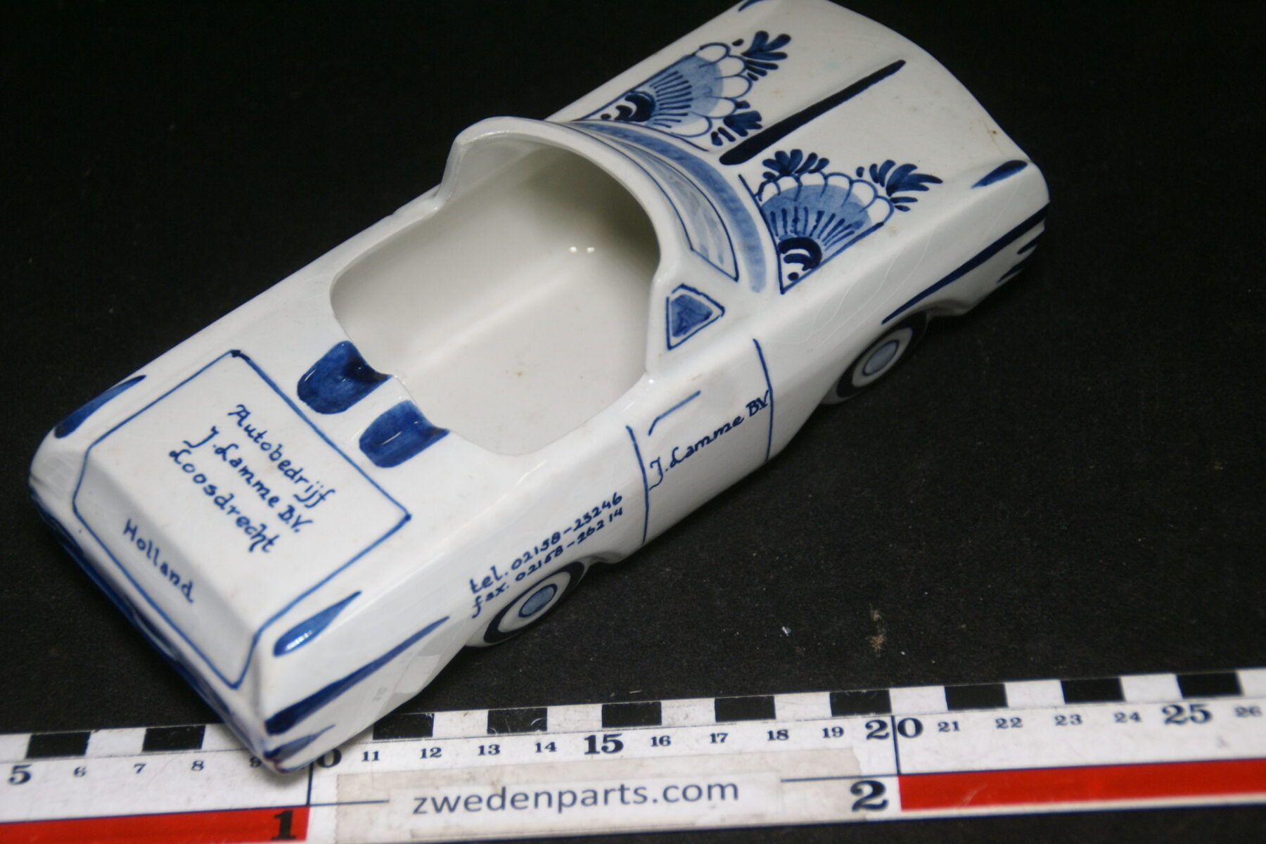 DSC06793 60er jaren ceramische auto asbak Opel Rekord Lamme Loosdrecht Royal Delfts Blue-95d3db19