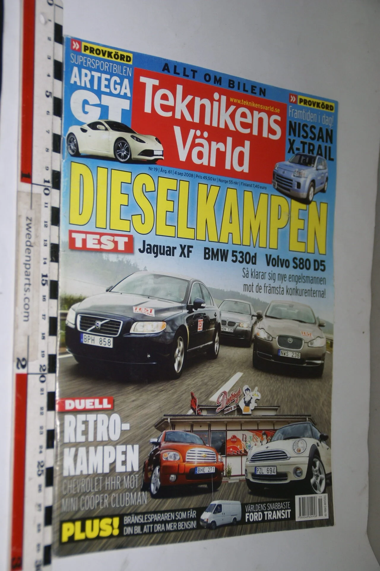 DSC08081 tijdschrift Teknikens Värld 4 september 2008 met Volvo S80, Svenska-fbd2745f