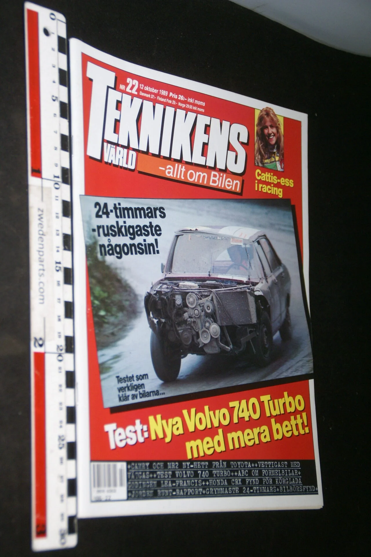 DSC08242 1989 oktober tijdschrift Teknikens Värld met Volvo 745 Turbo, Svenska-acb77879