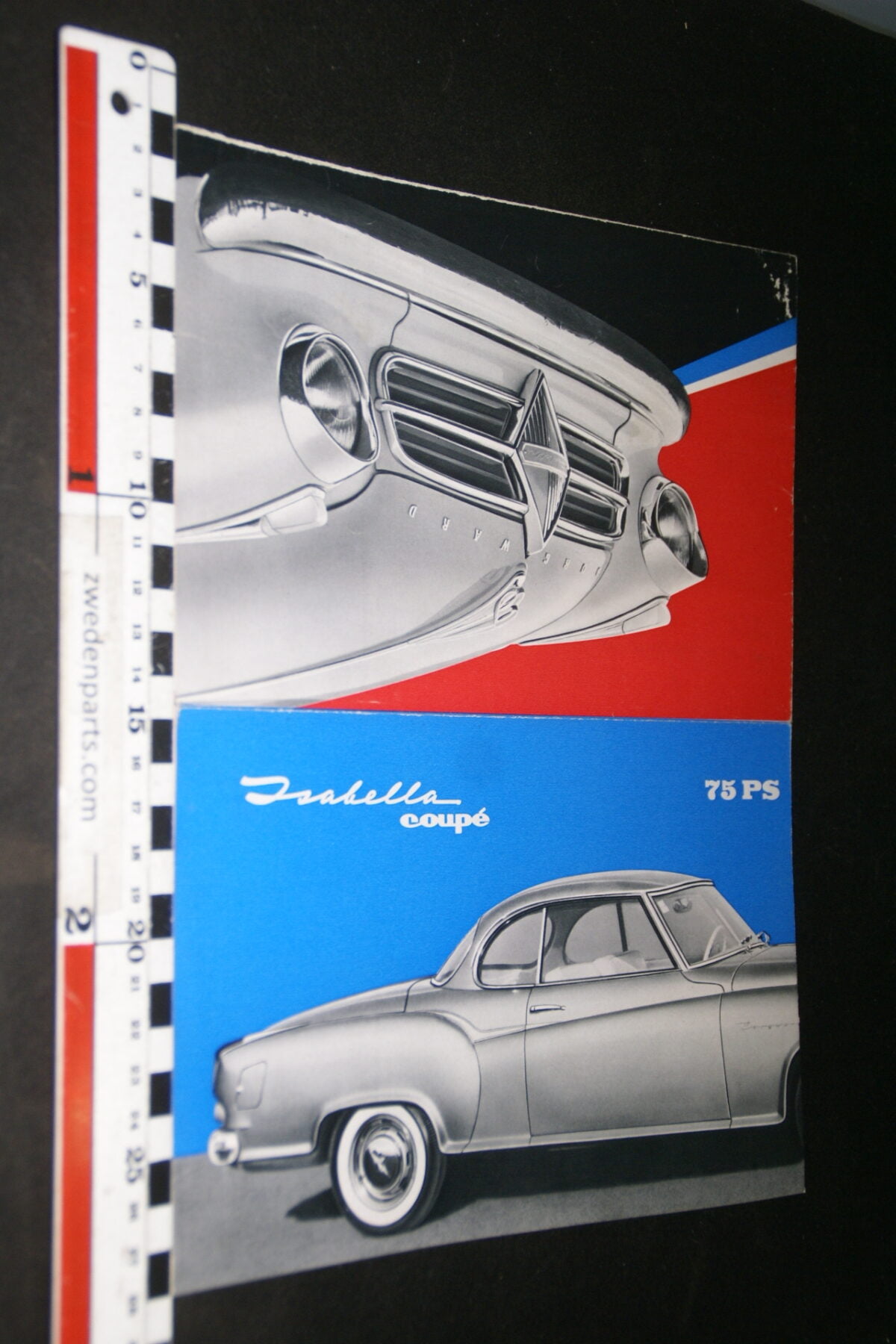 DSC08525 1957 originele brochure Borgward Isabella Coupe TS Combi Deluxe nr P507, Deutsch-ef088a3c