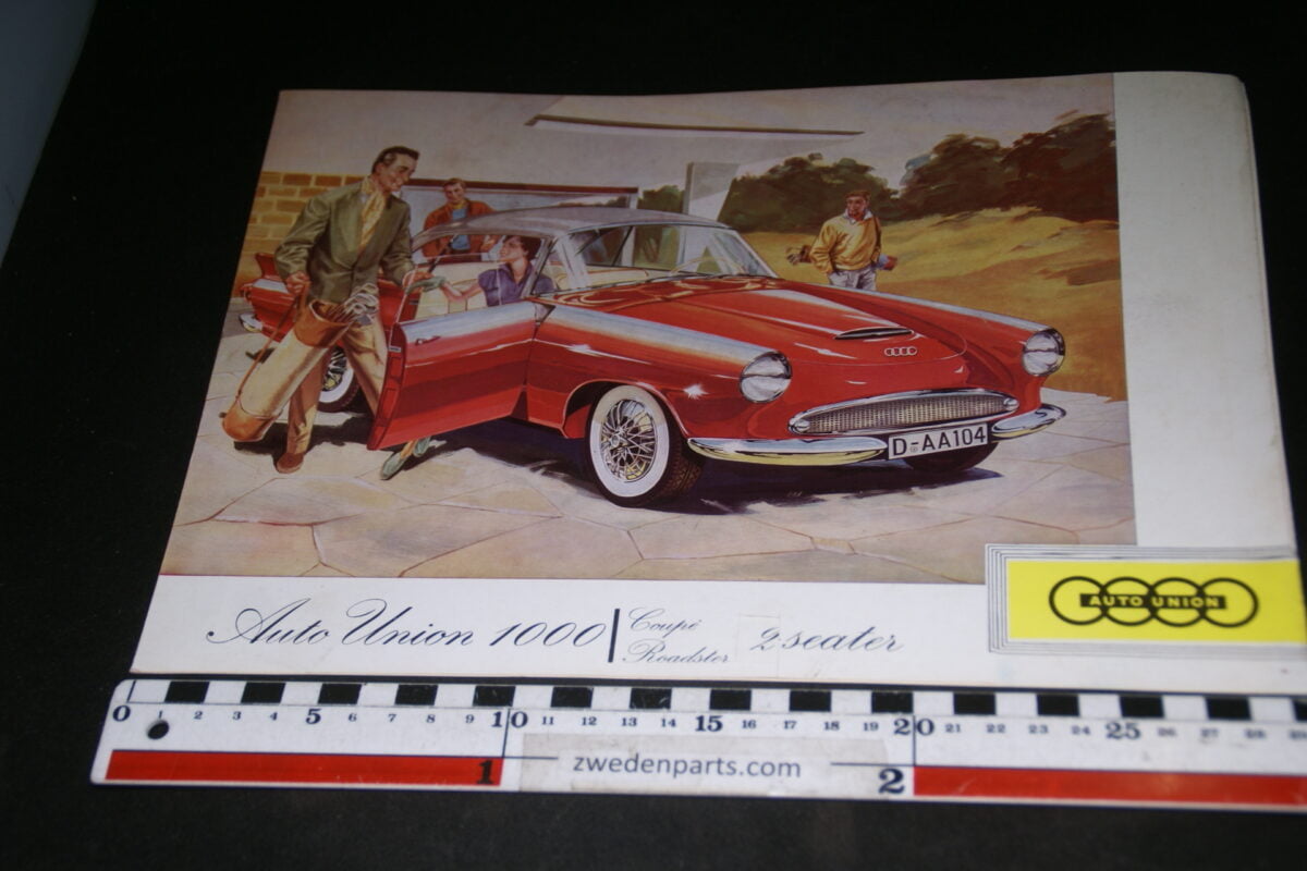 DSC08532 ca. 1960 originele brochure Auto Union 1000 Cabriolet nr WB1214a, English-bbc9ccd0