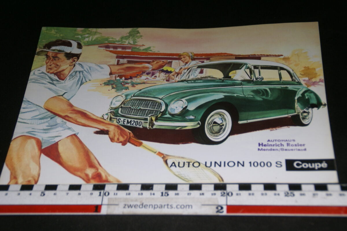 DSC08604 originele brochure DKW Auto Union 1000S Coupe nr W-2668 170-B-120, Deutsch-9f5a4354