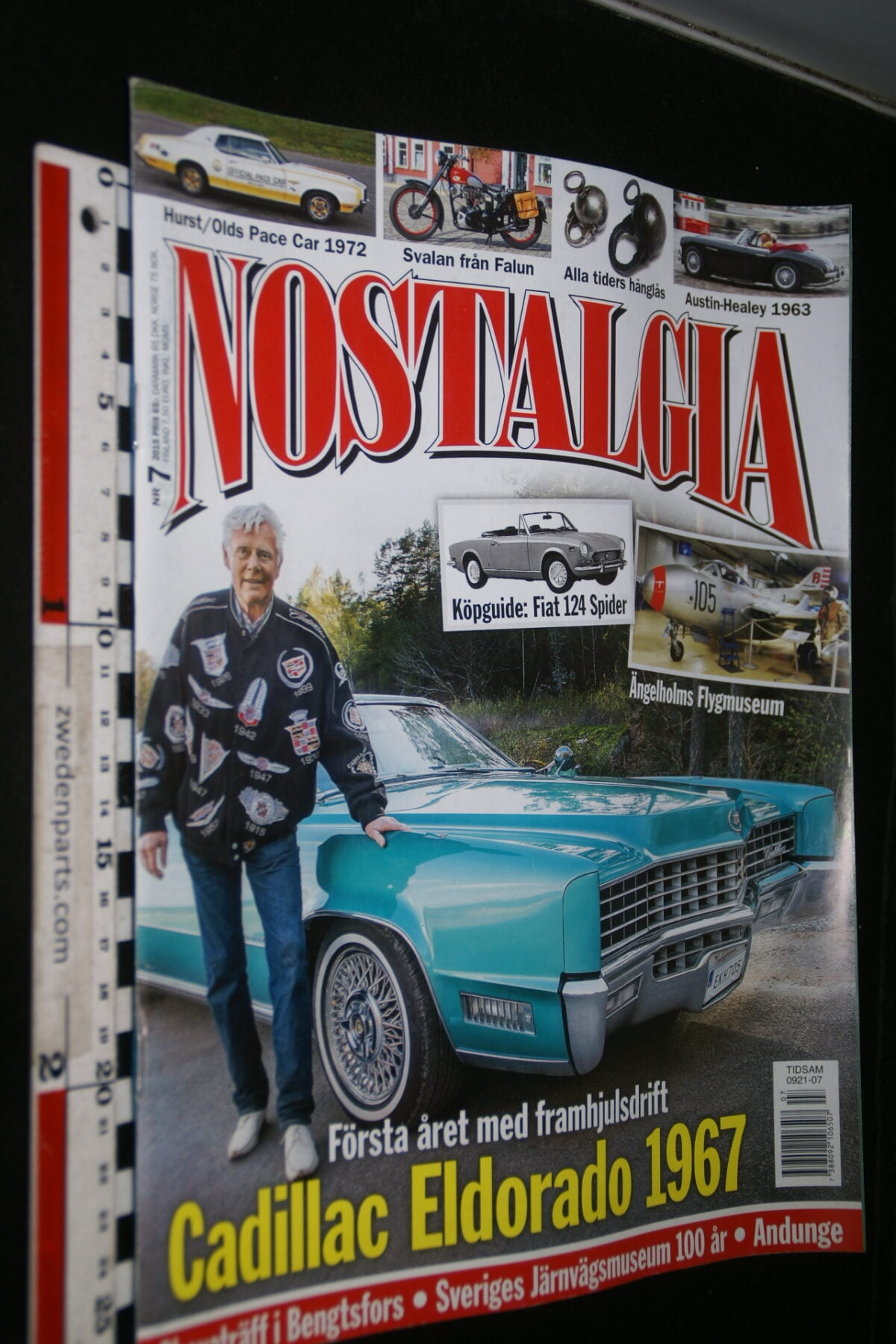 DSC09804 2015 juli tijdschrift Nostalgia Cadillac Eldorado Austin Healey 3000 Fiat 124 Spider-dd725022