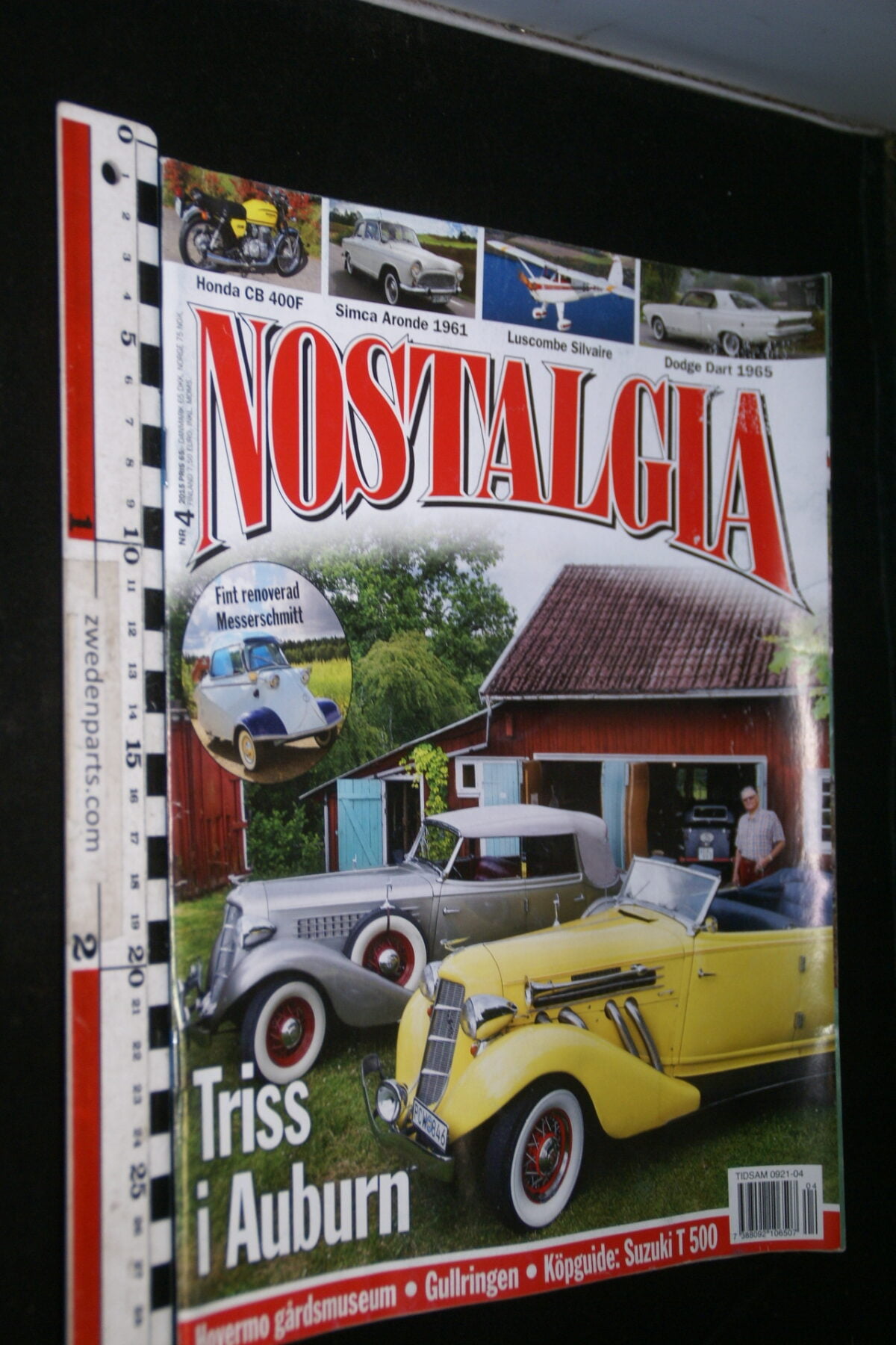 DSC09812 2015 april tijdschrift Nostalgia Auburn 1935 Messerschmitt 1958 Simca Aronde MGBGT Dodge Dart-1a81c57b