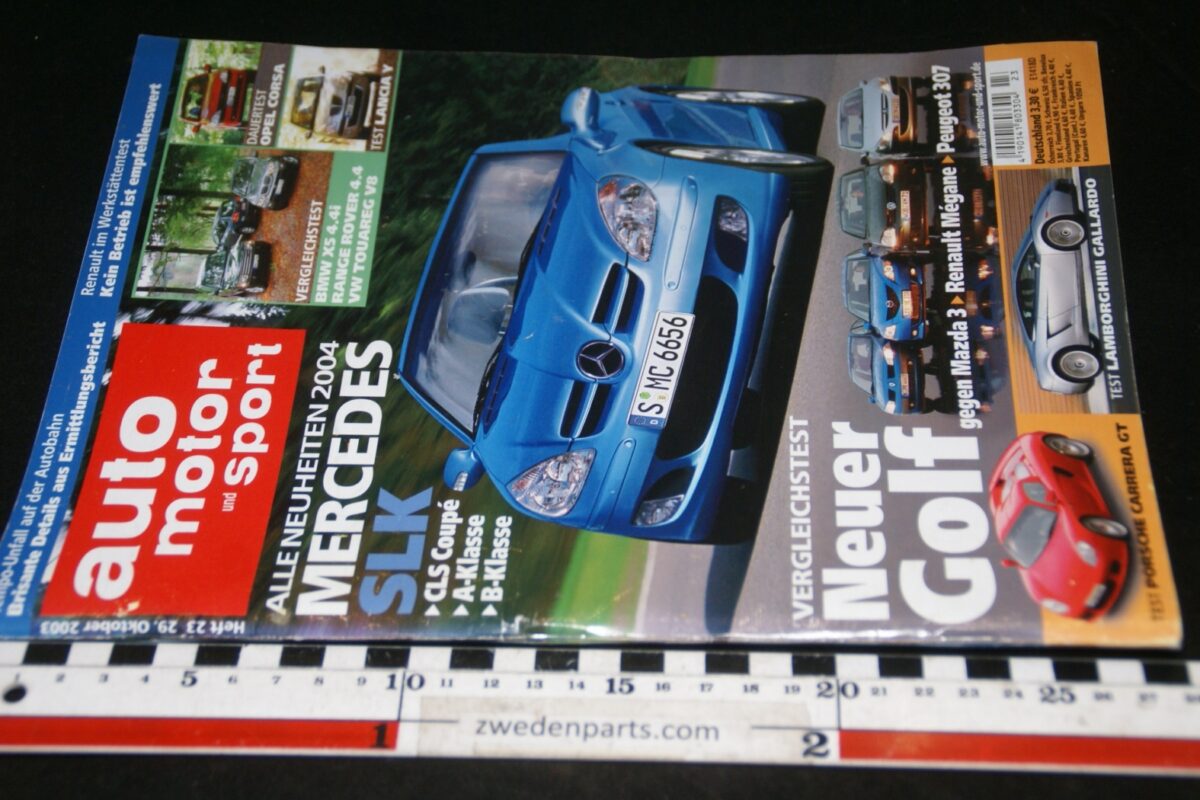 DSC09869 2003 oktober tijdschrift Auto Motor en Sport, Deutsch  Nissan 350Z Porsche Carrera GT Lamborgini Gaillardo-e6e34ea2
