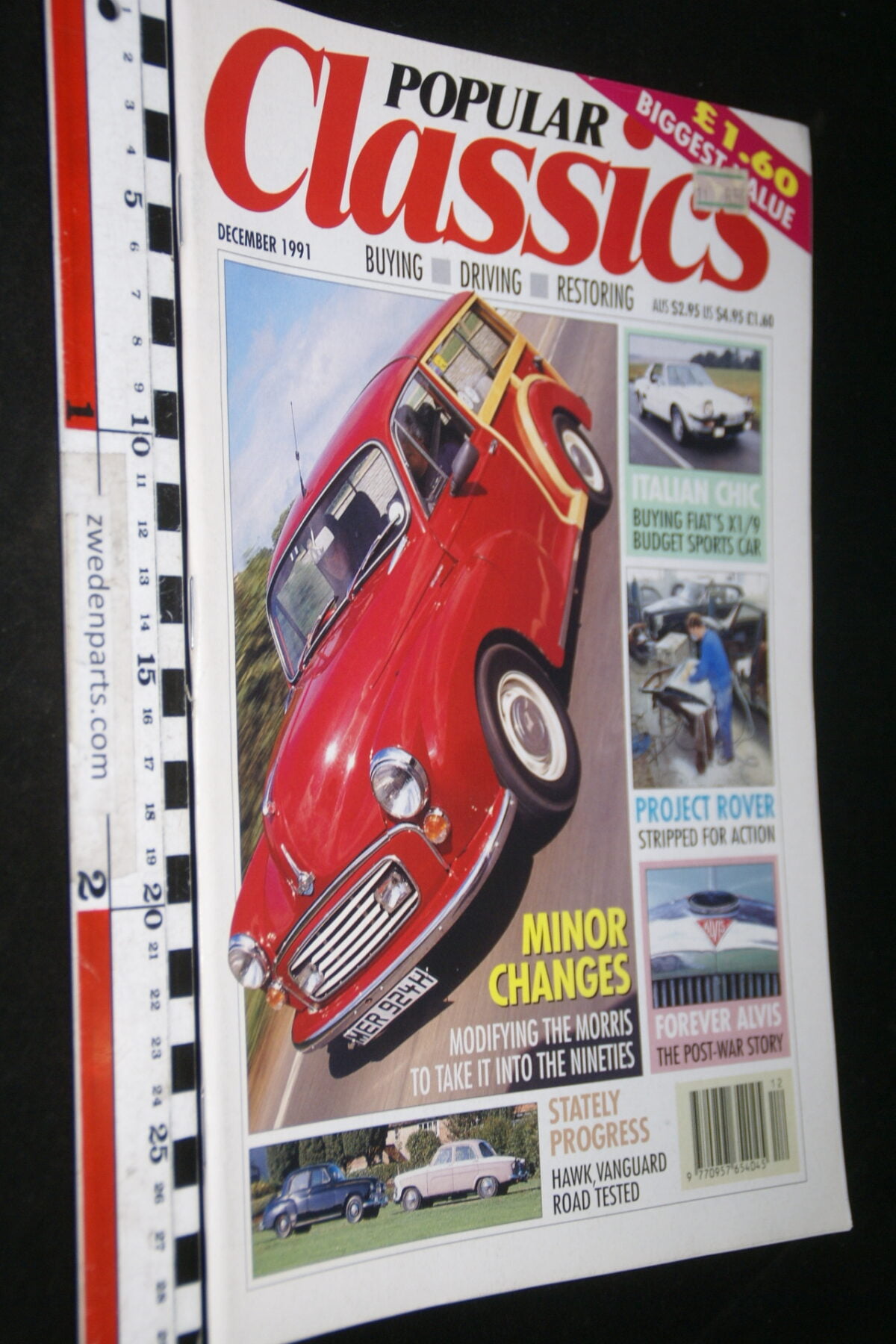 DSC09911 1991 december tijdschrift Popular Classics English Alvis Rover trapautos-1e84f729