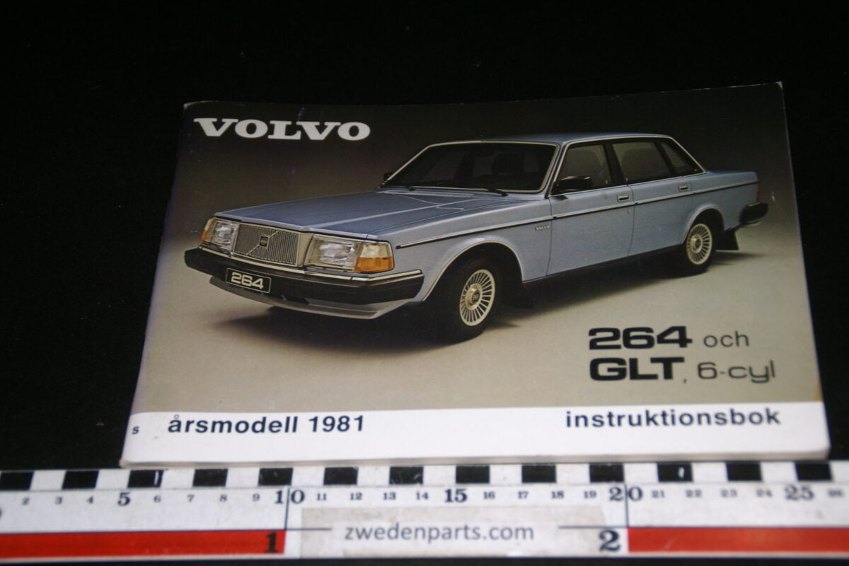 DSC00801 1981 instructieboek origineel Volvo 264GLT nr TP2073, Svenska-0d0af567