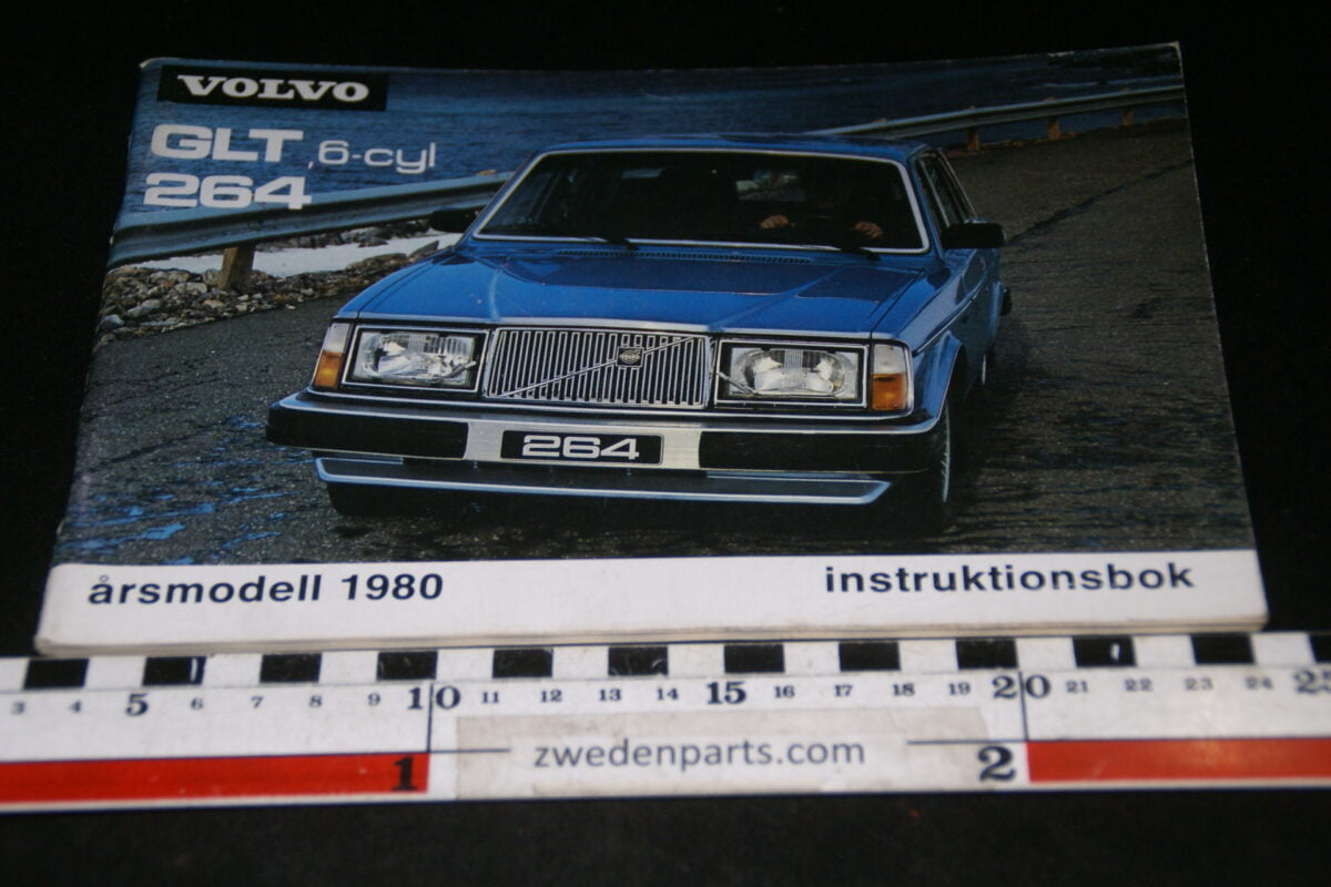 DSC00804 1980 instructieboek origineel Volvo 264GLT nr TP1900, Svenska-e62b5b15