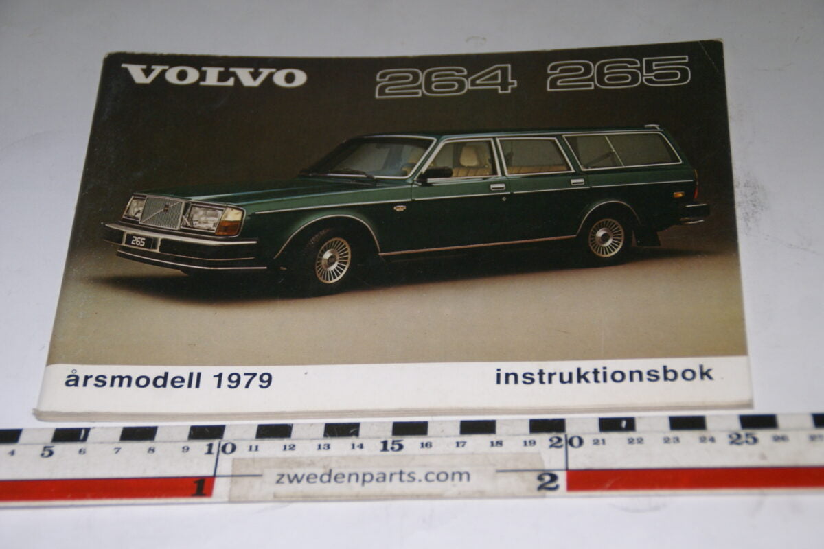 DSC00811 1979 instructieboek origineel Volvo 264 265 nr TP1724, Svenska-fed3aeac