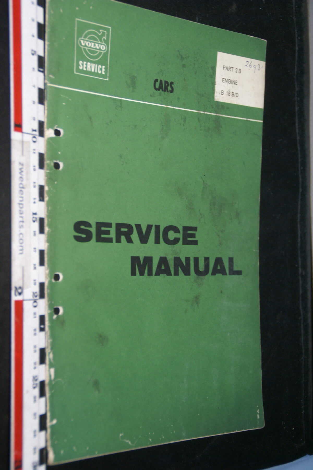 DSC02832 1969 origineel werkplaatsboek 2B Volvo motor B18B B18D, nr TP 10115-2A, English-d4e7debb
