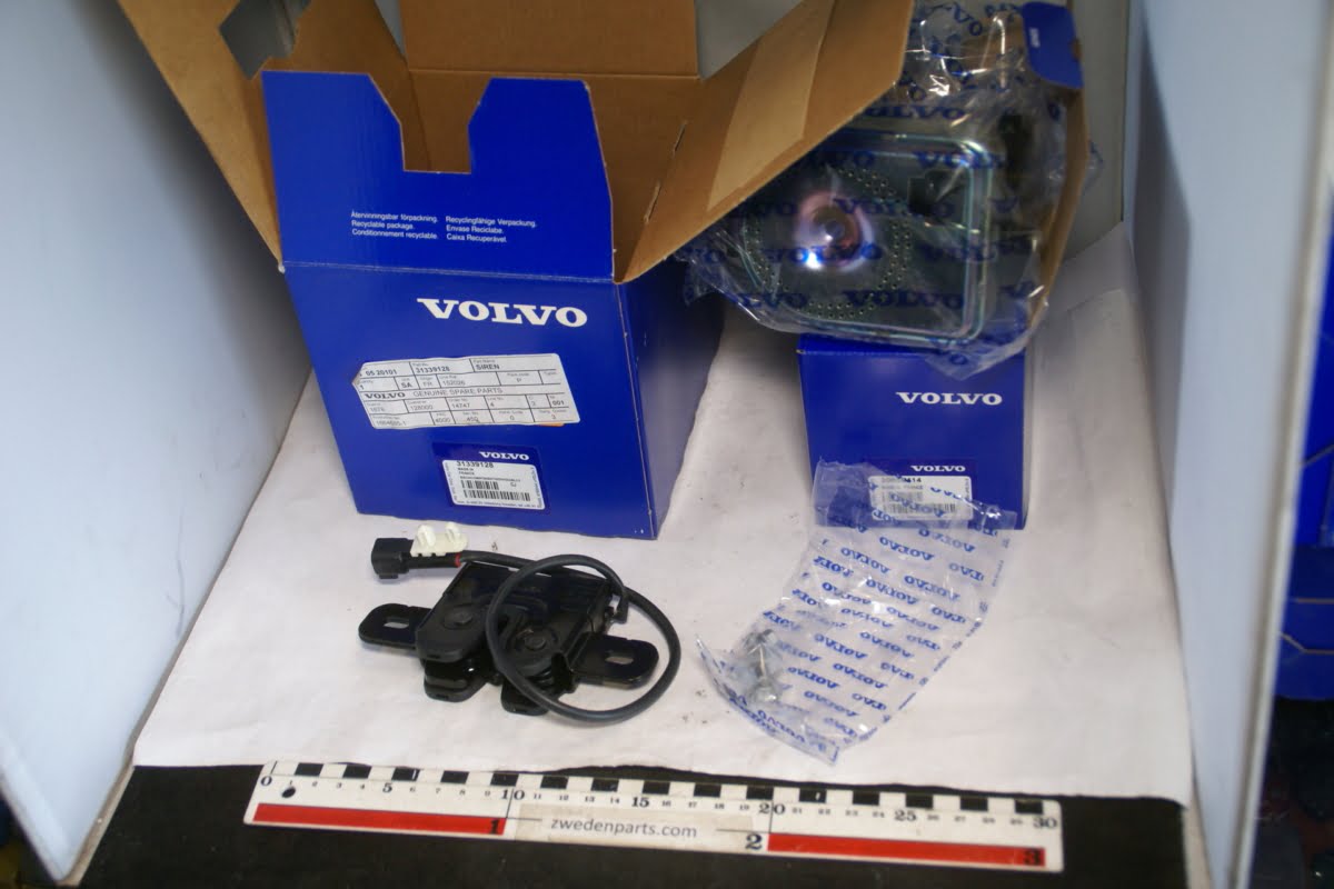 DSC03476 alarmset met sirene en slot origineel Volvo nr 31339128 NOS 50-bd1c6ba4