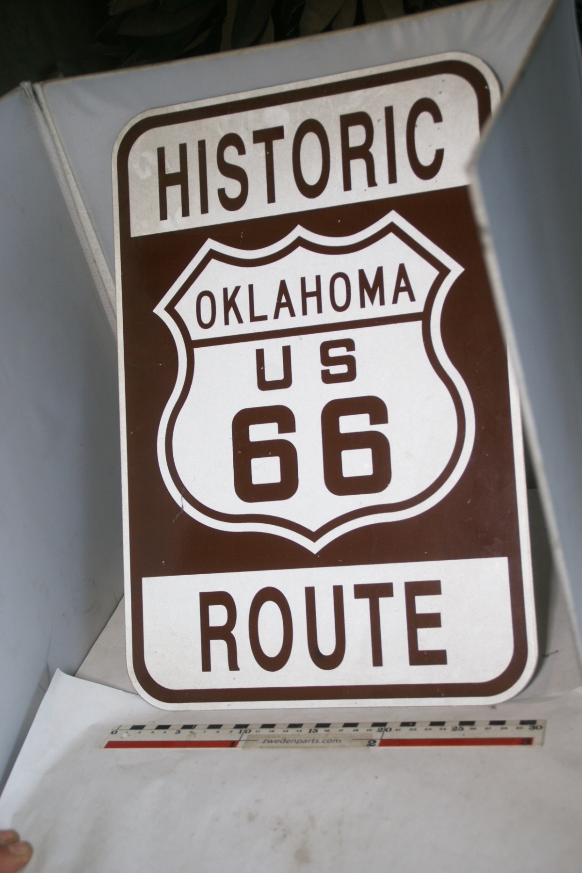 DSC05021 zwaar metalen bord Route 66