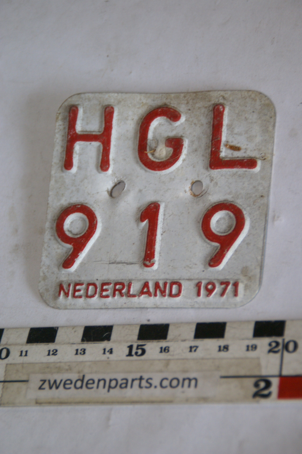 DSC04786 1971 bromfietsplaatje origineel Hollands 15