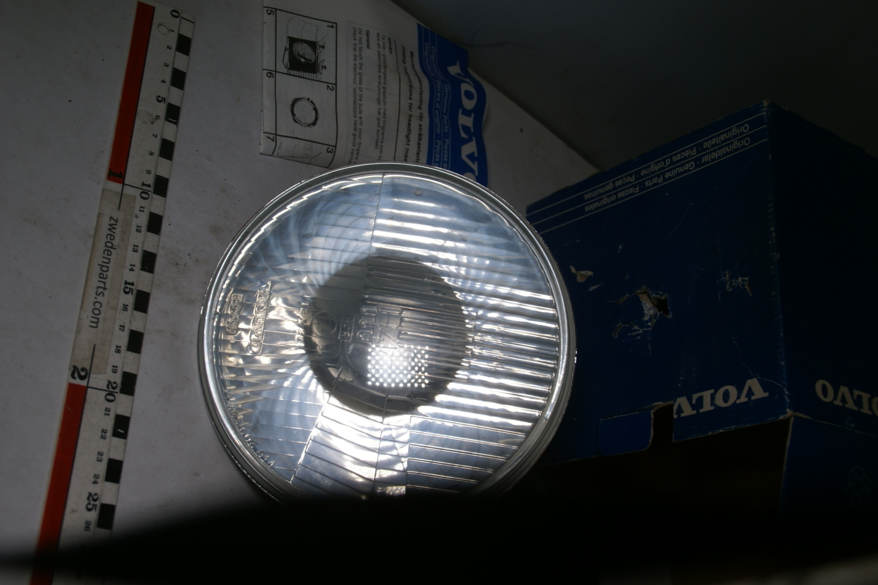 DSC05487 reflector koplamp H4 origineel Volvo 544 Amazon 140 1800 artnr. 1212963 NOS 75