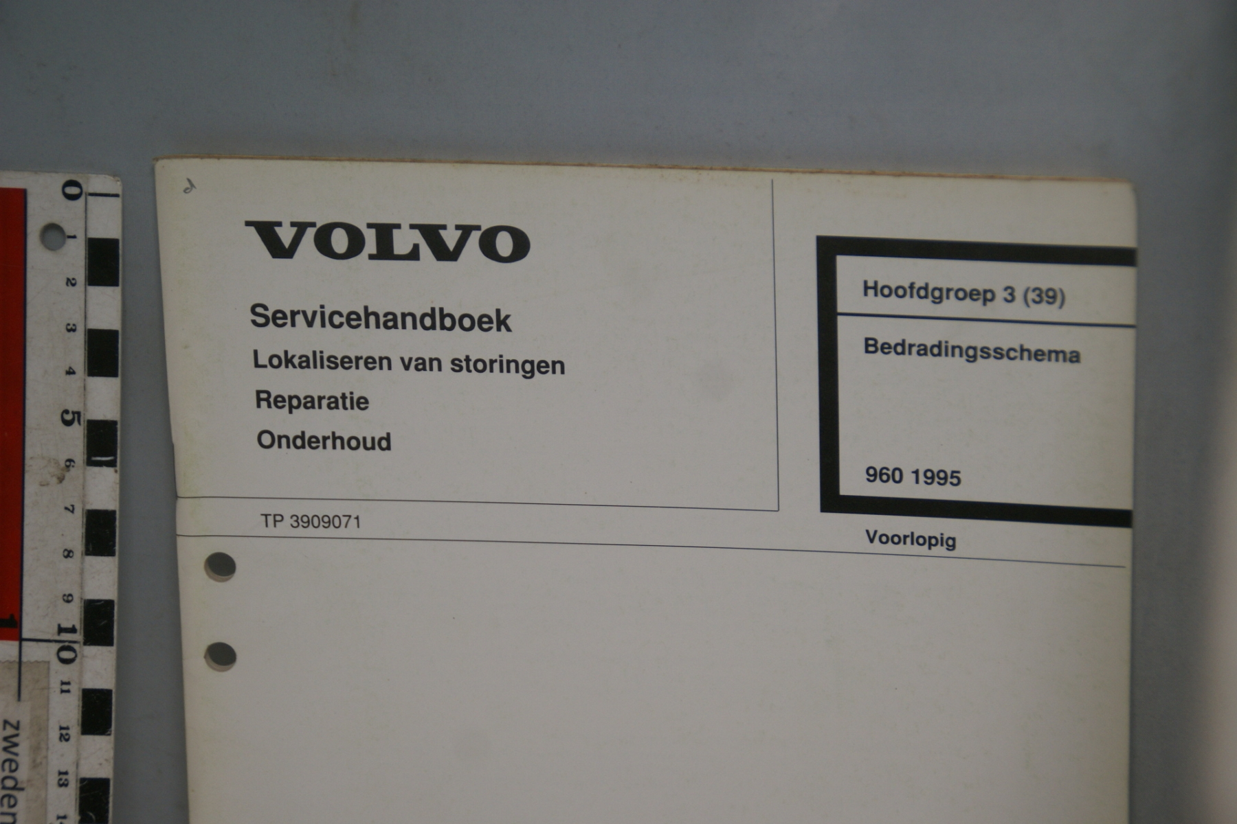 DSC06161 1994 servicehandboek bedradingsschema 3(39), origineel Volvo 960,  1 van 450 nr TP39090
