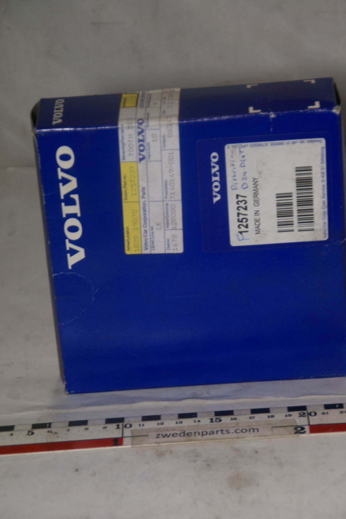 DSC06501 distributieriem D20, D24  origineel Volvo artnr. 1257237 NOS 40